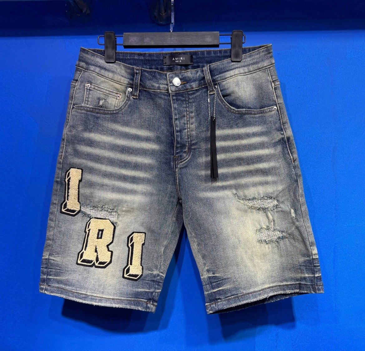 Amiri denim shorts