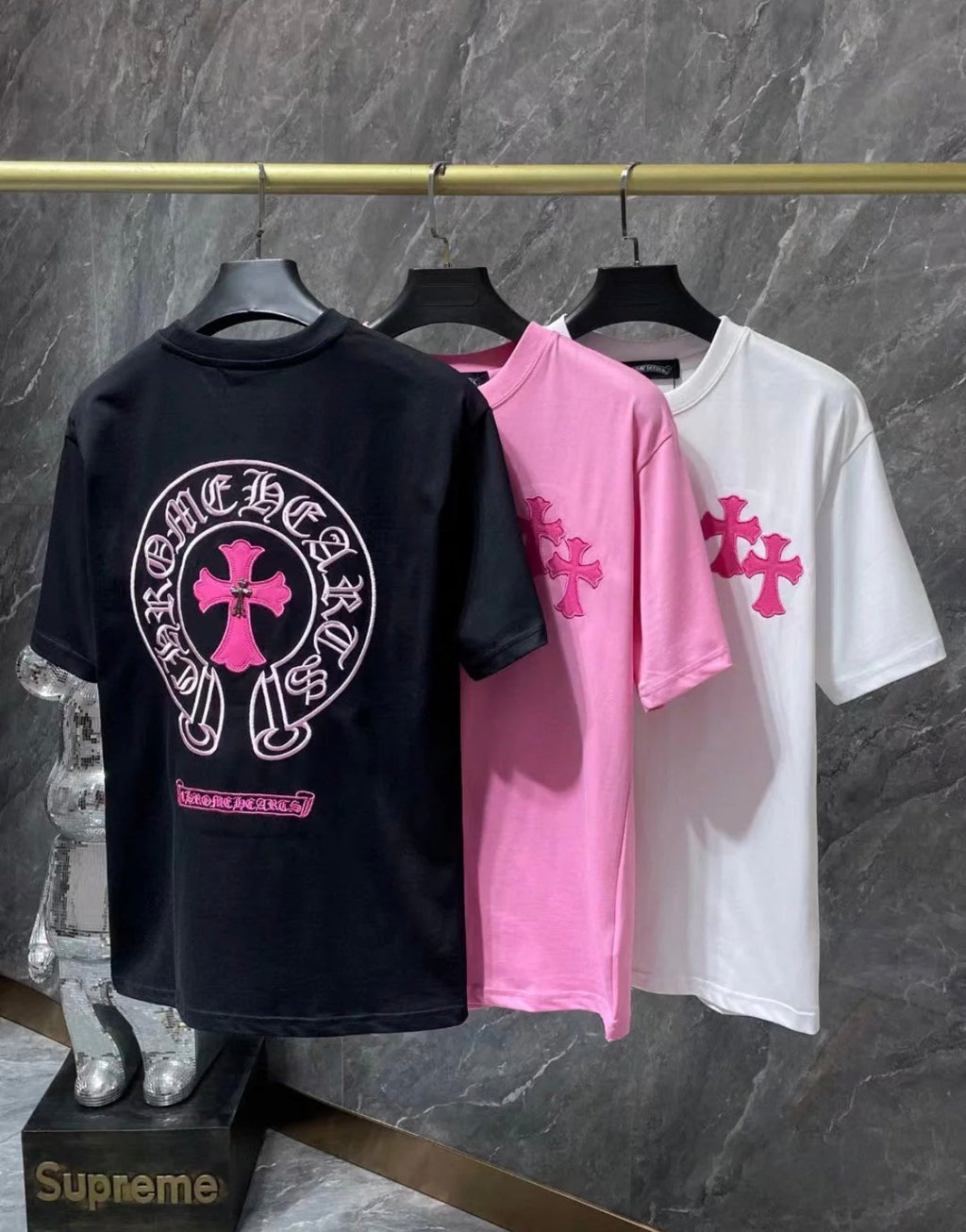 CHH Chrome Heart T Shirts
Colorful Cross Flower Arm
Short Sleeve