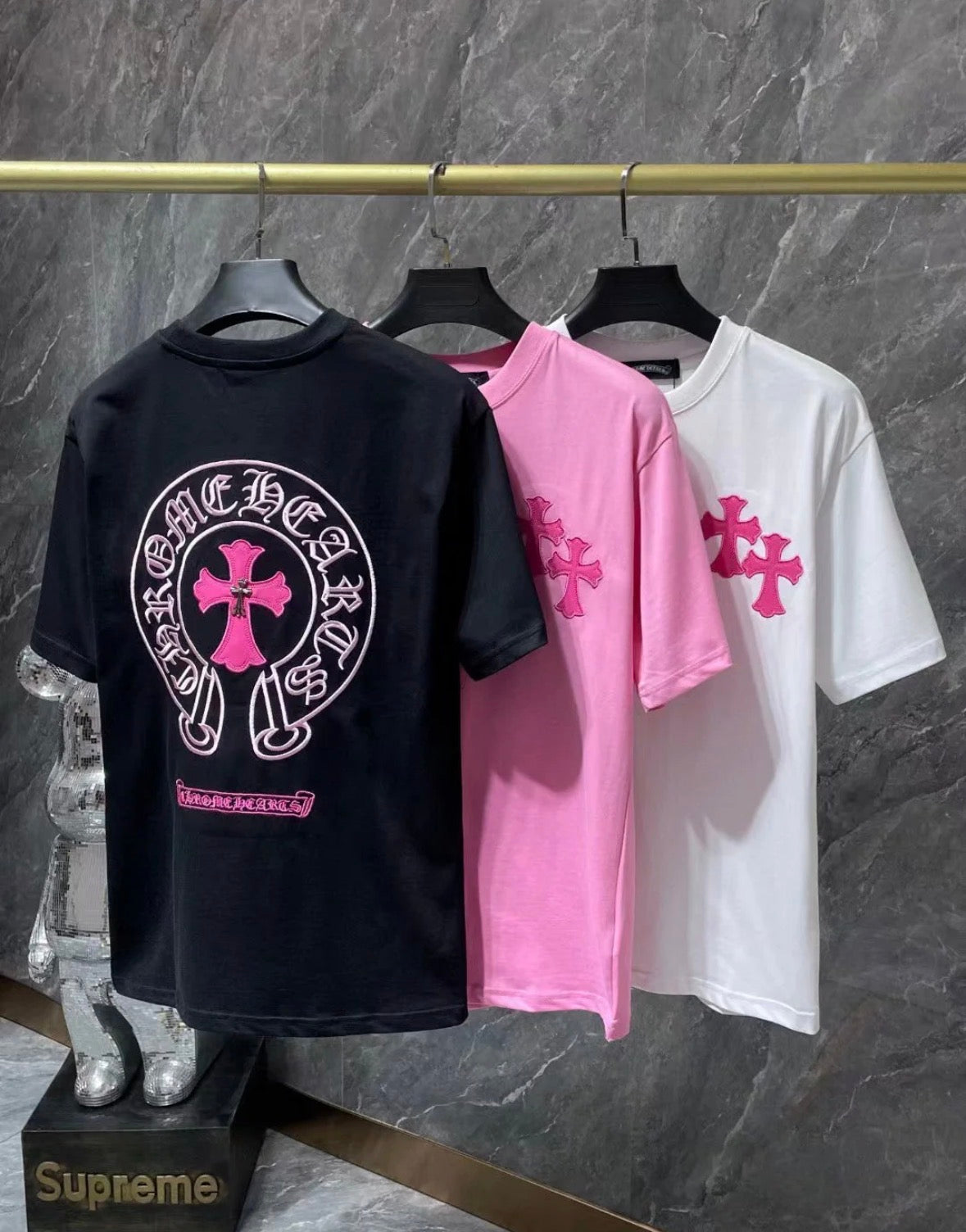 CHH Chrome Heart T Shirts
Colorful Cross Flower Arm
Short Sleeve