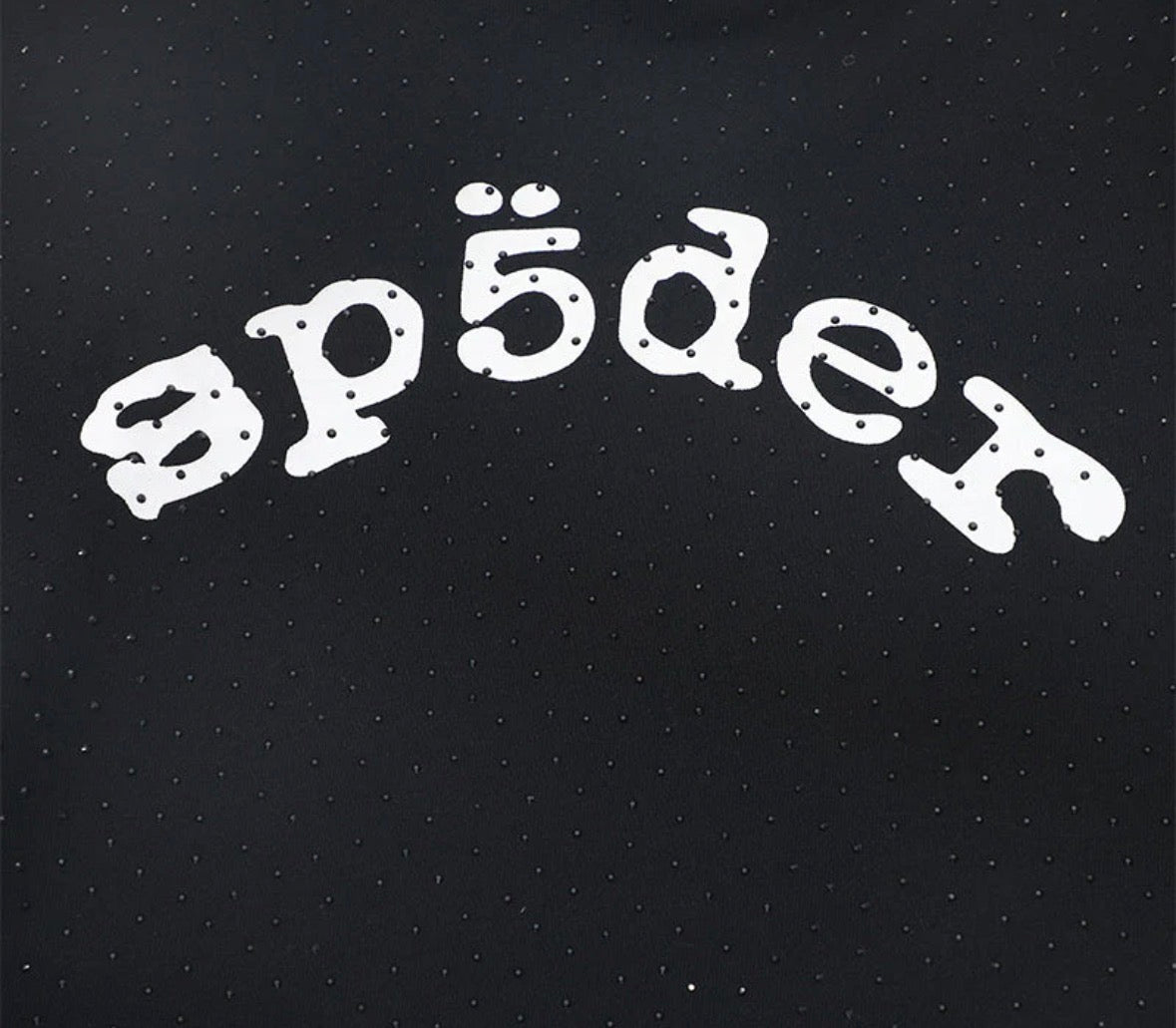 Sp5der Hoodie cobweb puff print pure cotton